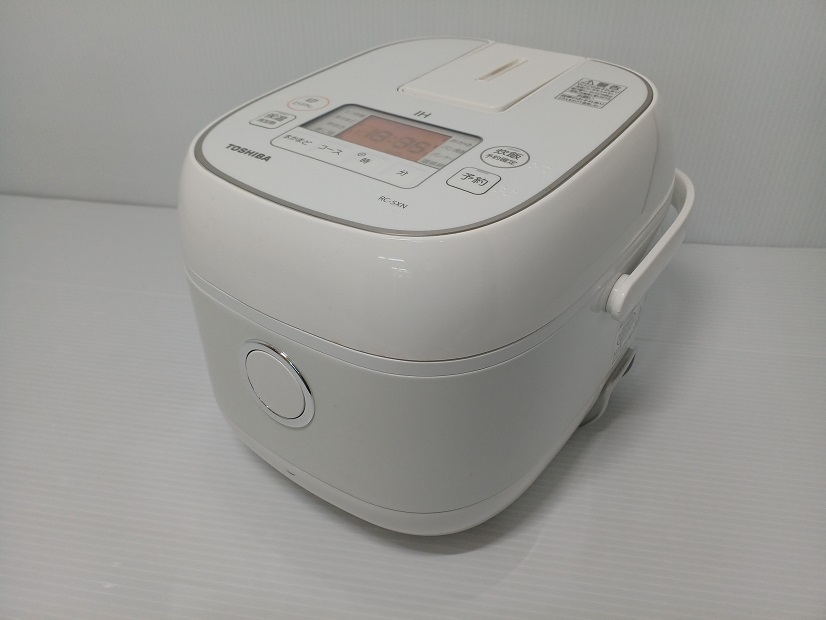 TOSHIBA 東芝 IHジャー炊飯器 RC-5XN(3合炊き）小容量 ホワイト 2020年製【中古品】 ○YR-51010○