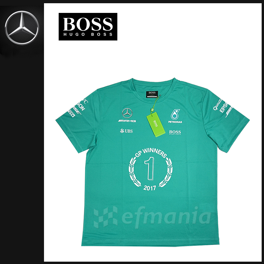 【非売品】 2017 メルセデスAMG F1 支給品 優勝記念 ウィナーTシャツ M HUGO BOSS 新品★ルイス・ハミルトン