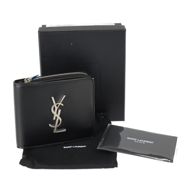 新品未使用展示品 SAINT LAURENT PARIS サンローランパリ 二つ折り財布