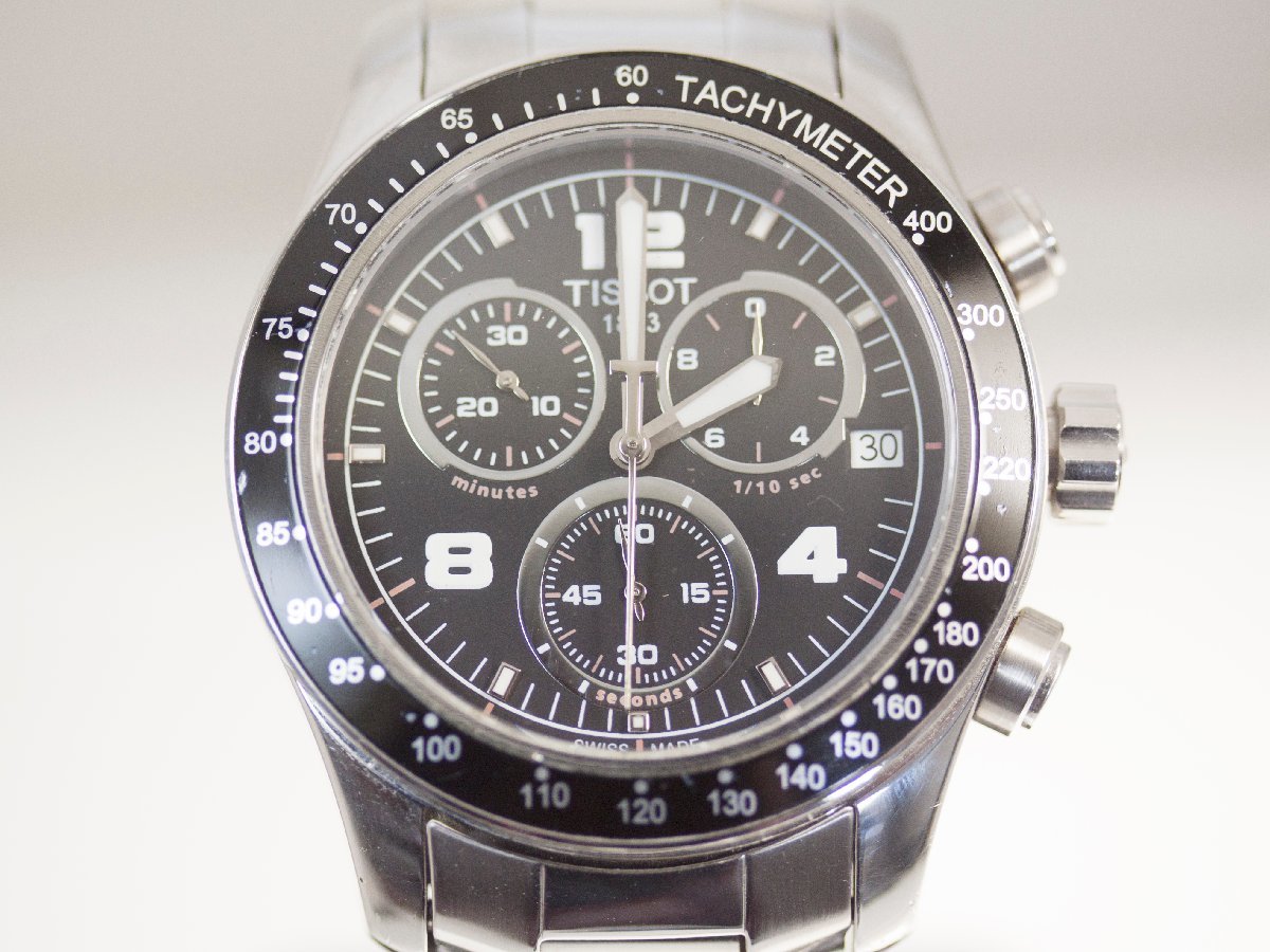 【TISSOT】ティソ V8 クロノグラフ T039417 クォーツ メンズ 腕時計【中古品】