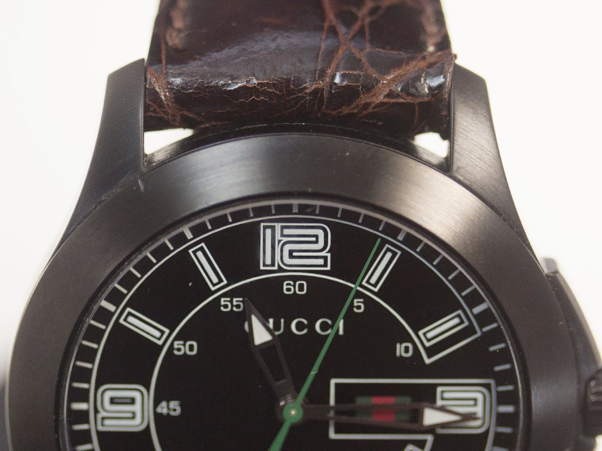 【GUCCI】グッチ「Gタイムレス」126.2 クォーツ メンズ 腕時計【中古品】_画像4