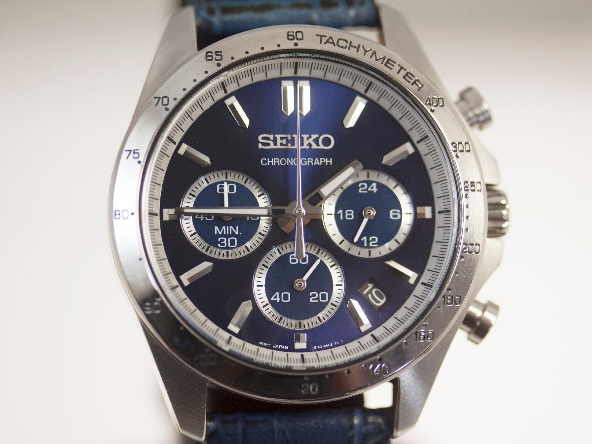 [SEIKO] Seiko Spirit chronograph 8T63-00D0 quartz men's wristwatch [ secondhand goods ]