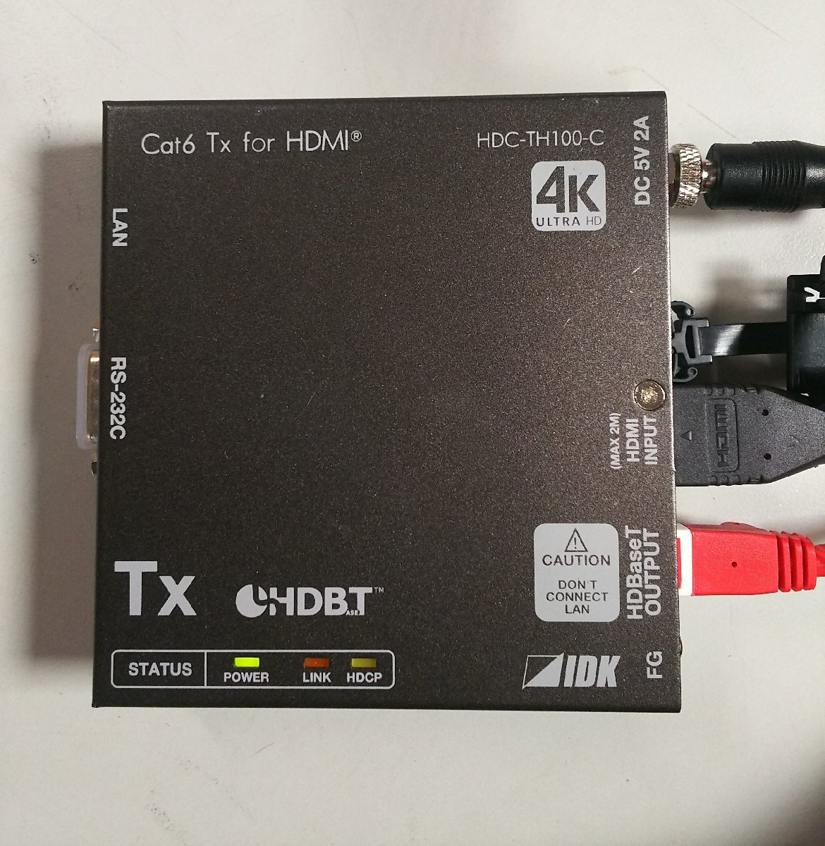 ☆アイ・ディ・ケイ Cat6 Tx for HDMI HDC-TH100-C ツイストペア