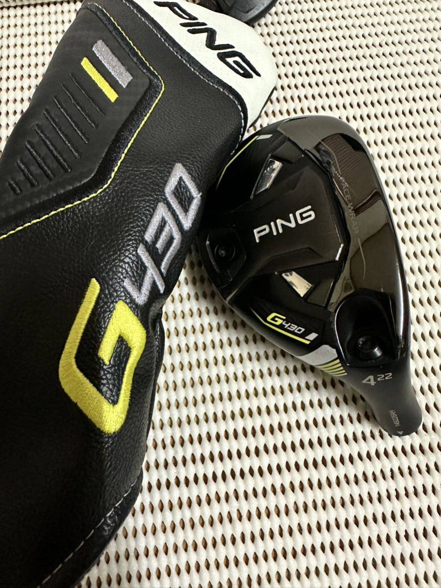 G430 22° H4 U4 ヘッド単品 ヘッドカバー付き 管理番号00041 PING ピン