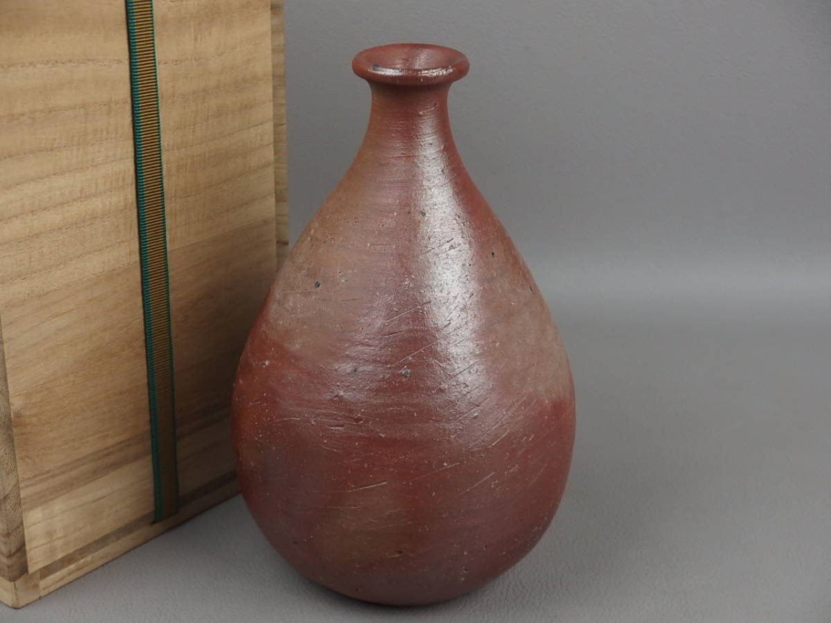 伊部手古備前徳利です Yahoo!オークション - 【骨董・茶道具】 古い 備前焼 古備前