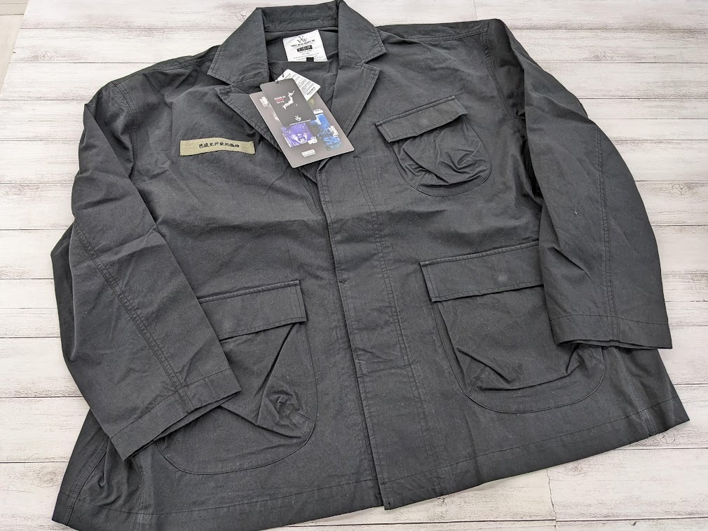 23SS サイズ3 未使用品 VIRGO ヴァルゴ ウェアワークス Loose pockets tailored JK ジャケット ブラック VG-JKT-362 ミリタリー_画像3