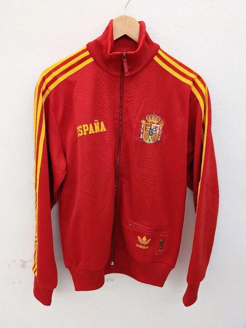 極美品 adidas アディダス トラック ジャケット ジャージ ドイツW杯 復刻 スペイン espana 06年製 サイズM_画像1