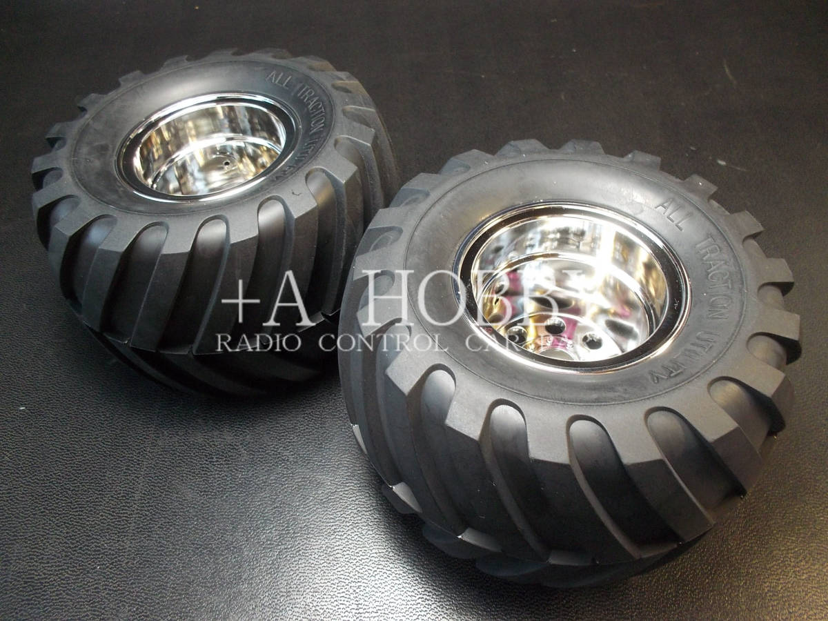 ^TAMIYA Tamiya wild we Lee 2 WR-02 WR02 front wheel tire 2 piece set 19805618 Tamiya ka start ma- goods new goods 