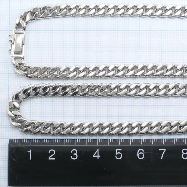 PT850 necklace approximately 50cm flat ki partition 2 surface gross weight approximately 98.6g used beautiful goods free shipping *0315