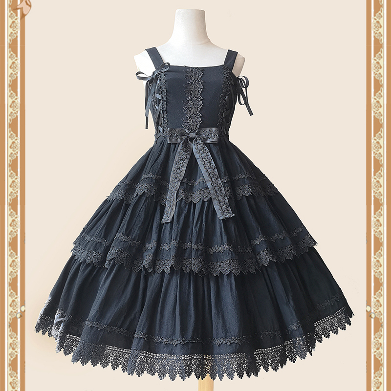  Lolita One-piece jumper skirt roli.ta pretty standard made clothes Princess .. sama color scheme Gothic and Lolita gothic .roli cosplay 
