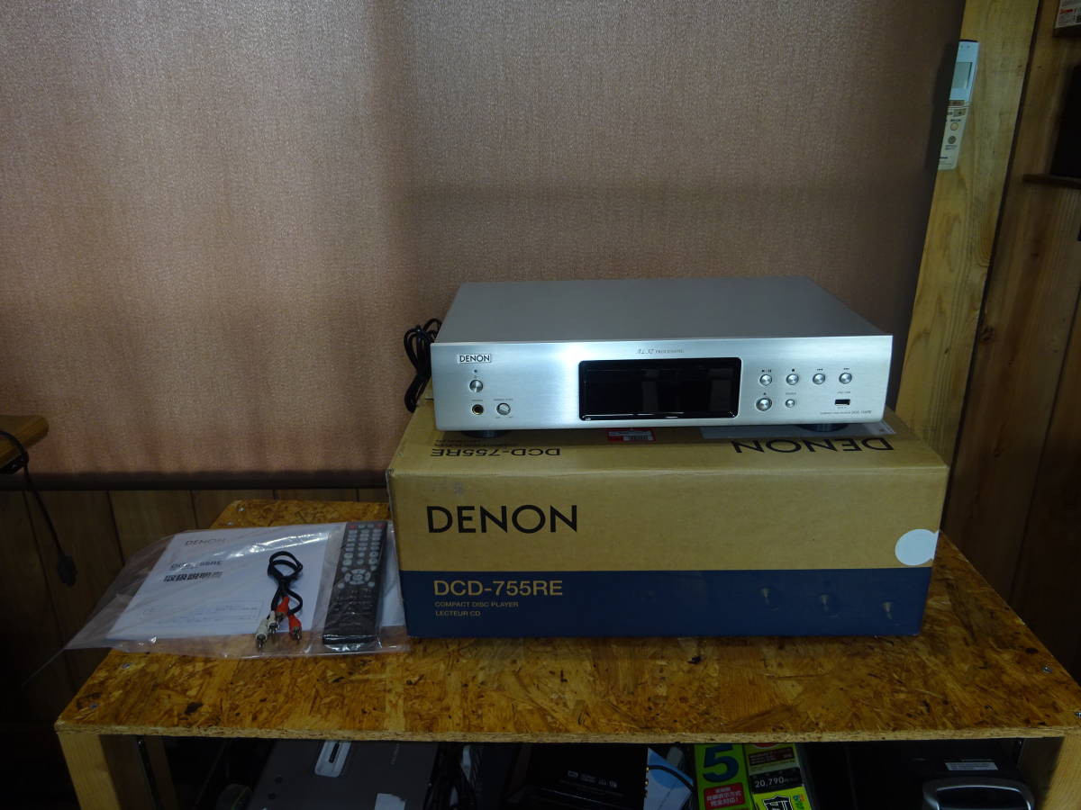 注目ショップ DENON DCD-755RE 美品 リモコン・取説・箱付き CDデッキ DENON