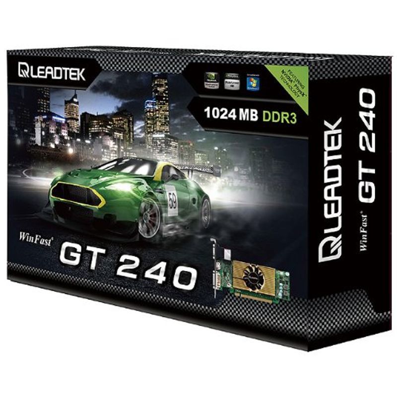世界有名な GT240 WinFast ビデオカード LEADTEK 1GB WFGT240-1GD3LP