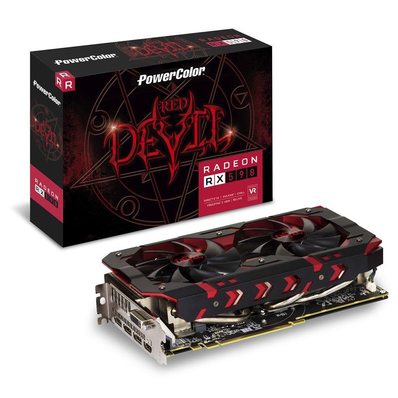 PowerColor AMD RX 590搭載 グラフィックボード RED DEVILシリーズ AXRX 590 8GBD5-3DH/OCコンピュータ
