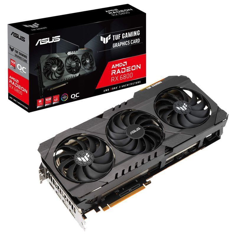 ASUSTek AMD Radeon RX 6800 搭載 トリプルファンモデル 16G TUF-RX6800-O16G-GAMING_画像1