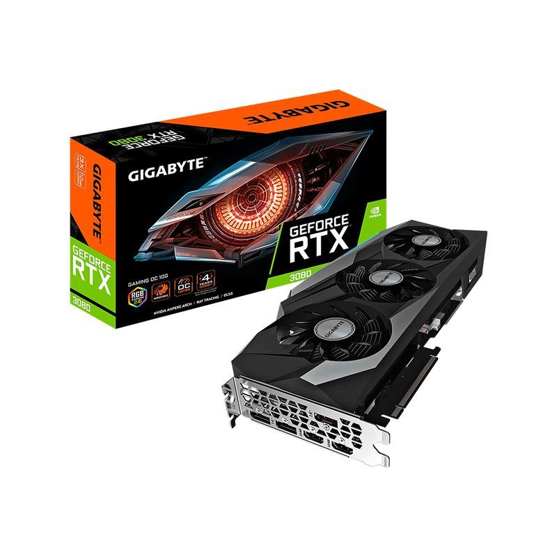 GIGABYTE NVIDIA GeForce RTX3080 搭載 グラフィックボード GDDR6X 10GB 国内正規代理店品 GV-N_画像1