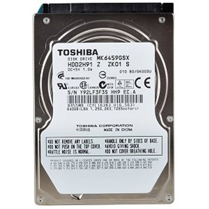 Toshiba MK6459GSX 640GB SATA/300 5400RPM 8MB 2.5 Hard Drive 並行