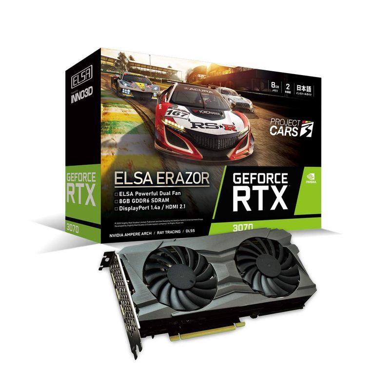 公式 3070 RTX GeForce エルザ グラフィックスボード VD7550 GD3070