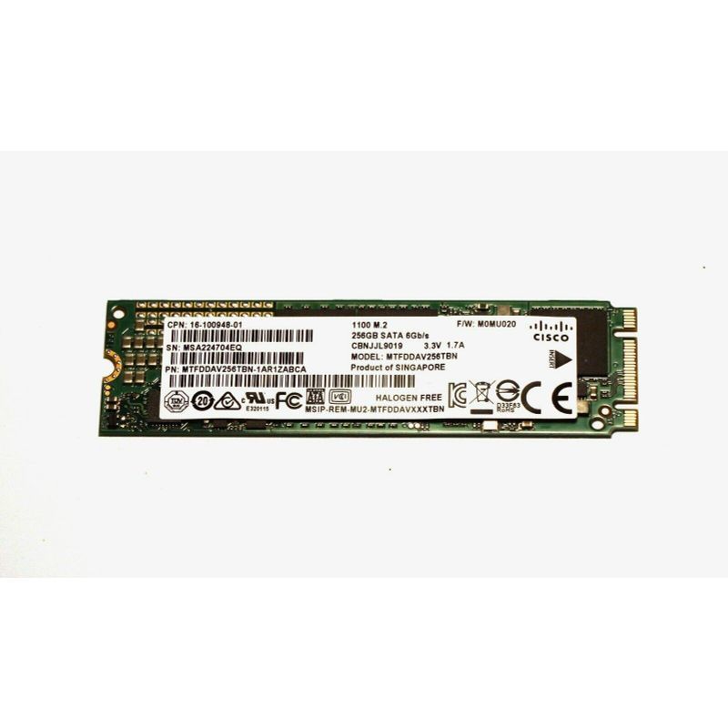 mtfddav256tbn Micron 256?GB TLC SATA 6?Gbps M。2?2280内蔵ソリッドステートドライブSSD_画像1