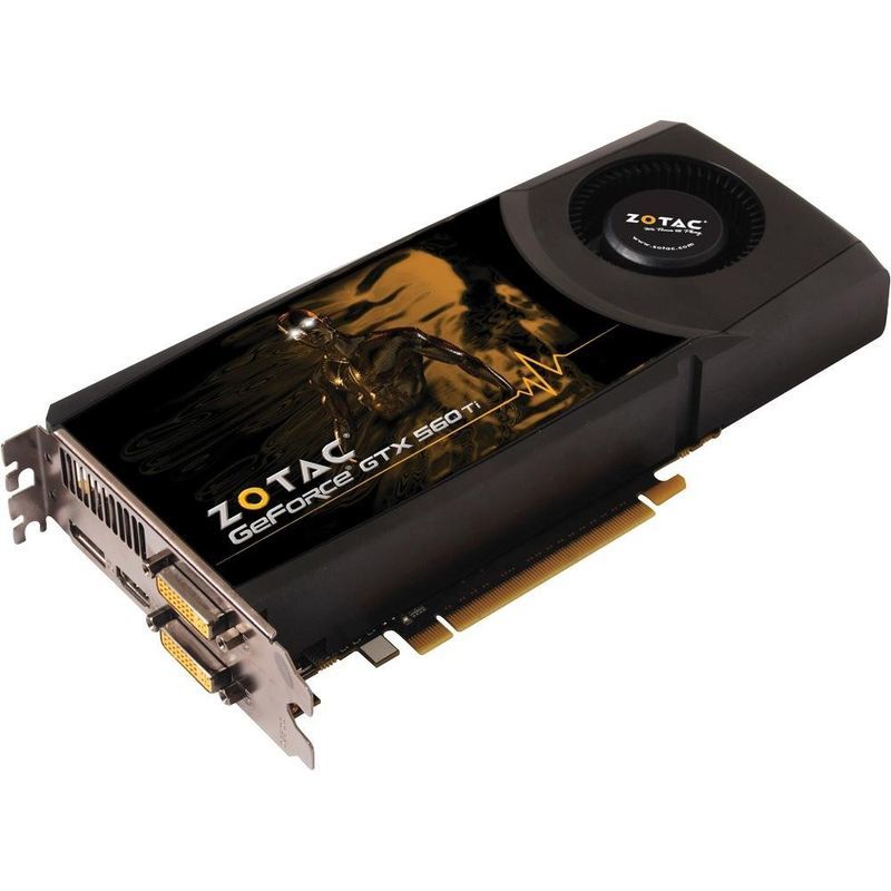 ZOTAC nVidia GeForce GTX560 Ti 1 GB DDR5 2DVI/HDMI/Displayport PCI-Exp