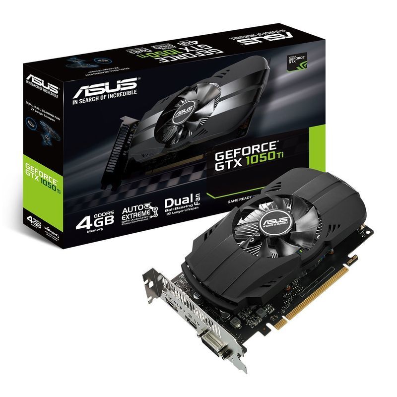 Asus NVIDIA GeForce GTX 1050 PH-GTX1050TI-4G 4 GB GDDR5 128ビットメモリHDMI