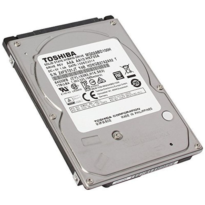 Toshiba 500 GB 2.5 Internal Hybrid Hard Drive - 8 GB SSD Cache Capaci_画像1