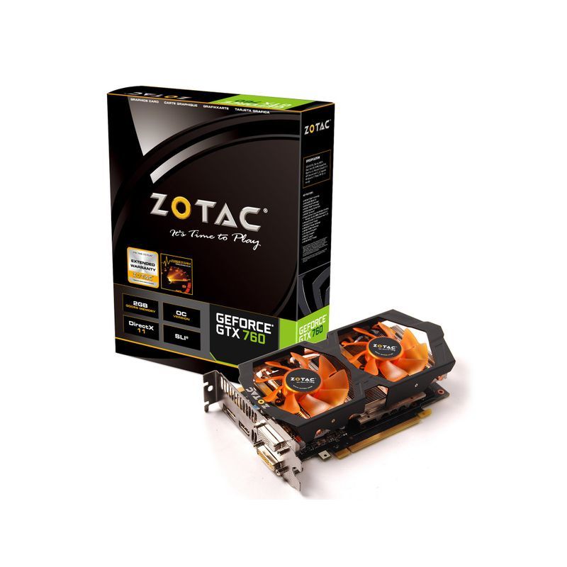 ZOTAC GeForce GTX760 2GB DDR5 TwinCooler グラフィックスボード日本正規代理店品 VD5081 ZT-
