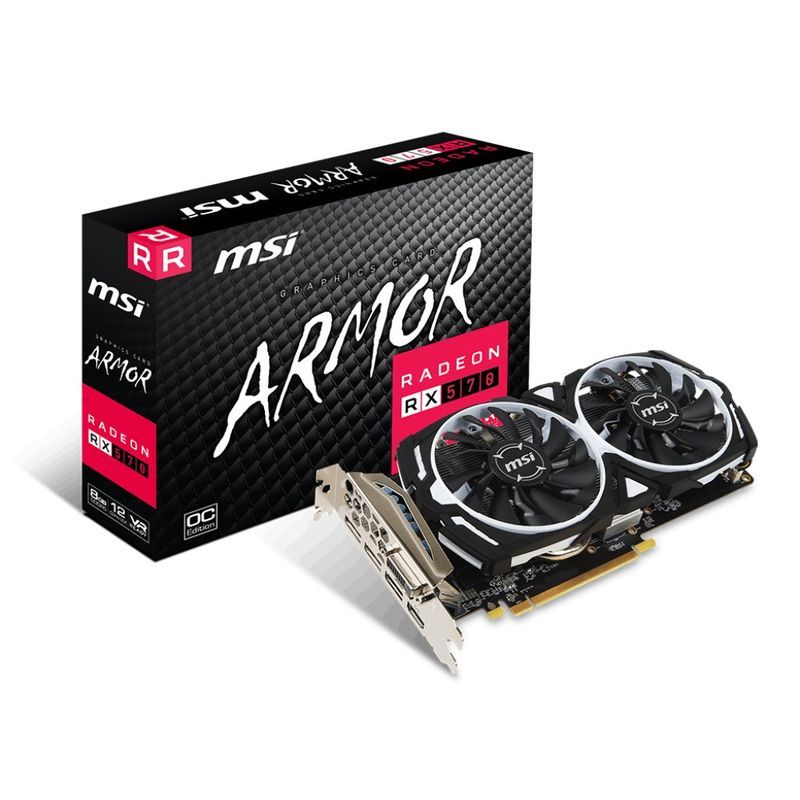 何でも揃う 570 RX Radeon MSI ARMOR グラフィックスカード OC 8G