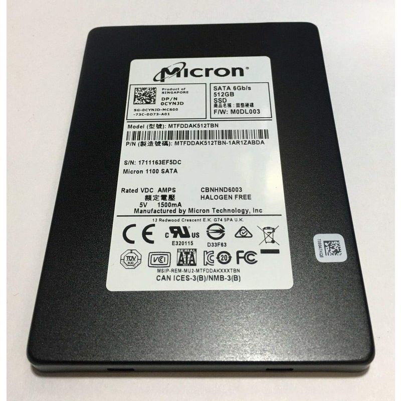 好きに SATA 6Gb/s 2.5インチ SSD 512GB Micron ソリッドステート