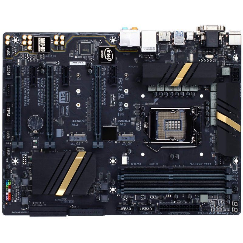 GIGABYTE GA-Z170X-UD3のためのデスクトップマザーボードZ170-HD3P Z170 LGA 1151 DDR4 64G