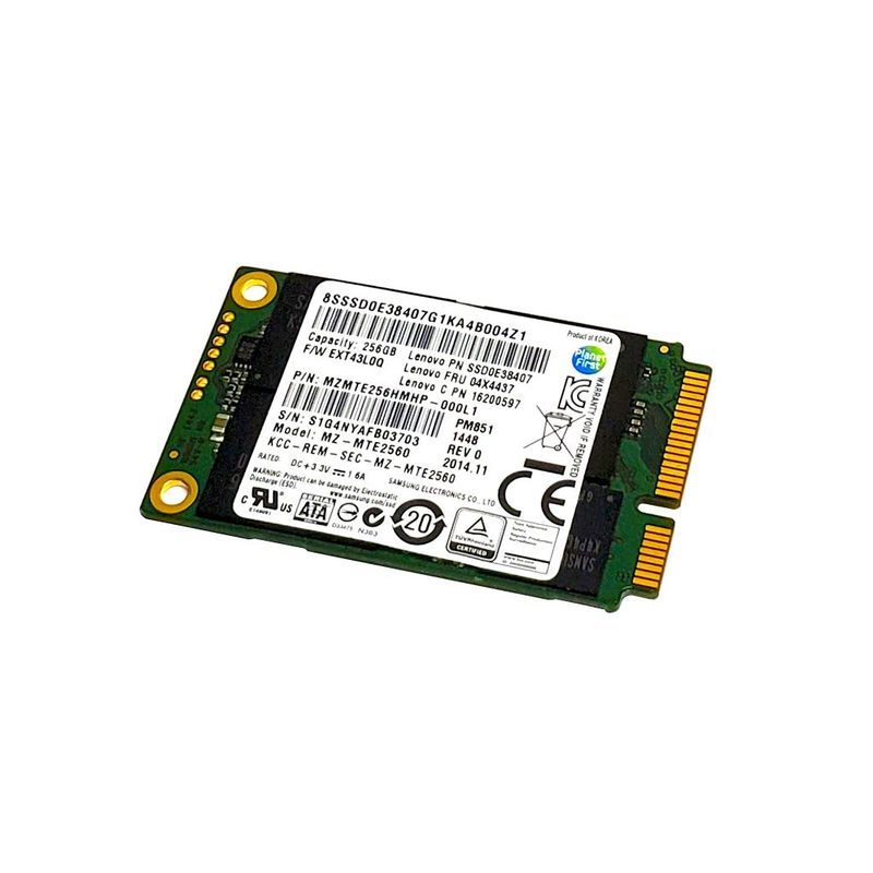 Samsung pm851?256?GB SSD HDD Mini PCIe mSATA mz-mte2560?mzmte256hmhp-0_画像1