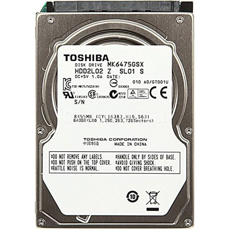 ファッションデザイナー 内蔵 2.5インチ toshiba 東芝 ハードディスク