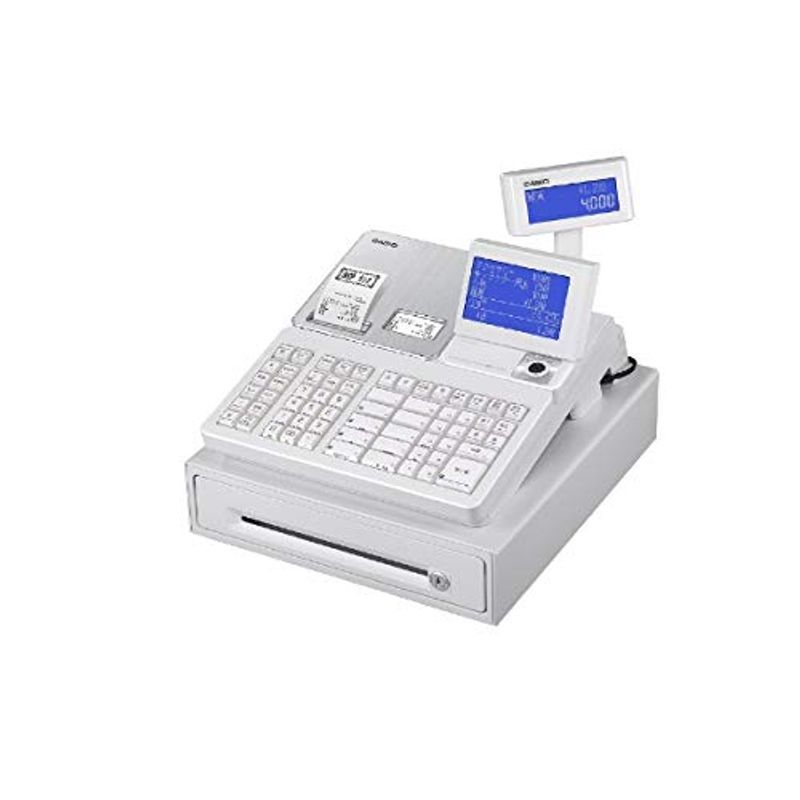 カシオ計算機 SR-S4000-20SWE レジスター ホワイト 可動品 良品♪ CASIO カシオ 電子レジスター