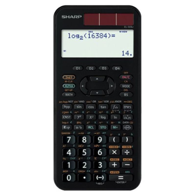 SHARP standard scientific calculator pitagolas384. number black group EL-509J-BX