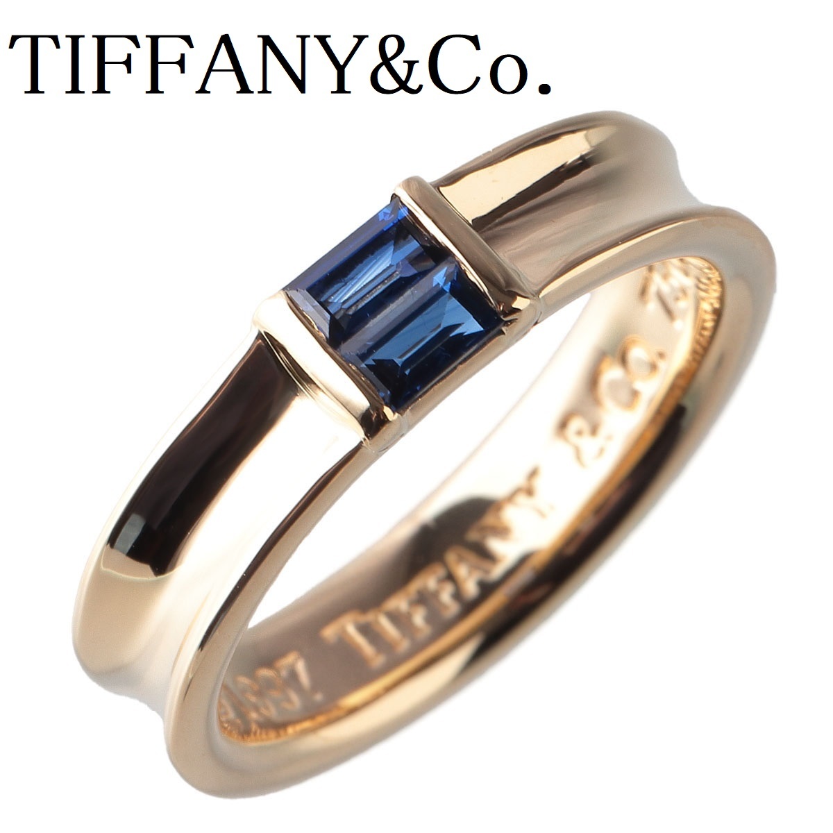 新作SALE】 Tiffany ティファニー スタッキング サファイア リング