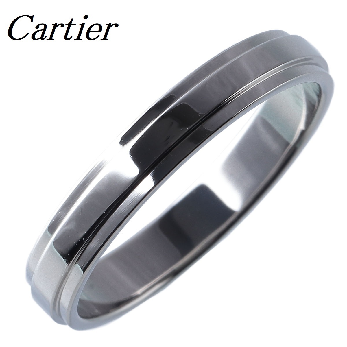 カルティエ ダムール ウェディング リング #57 幅3.5mm PT950 新品