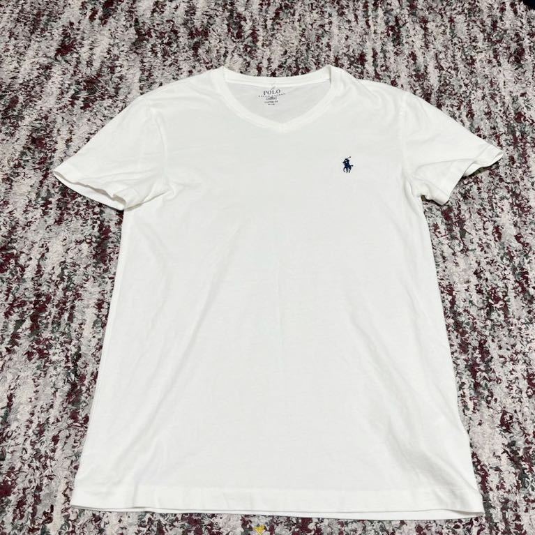 RALPH LAUREN Ralph Lauren V шея футболка XS размер 165/88A