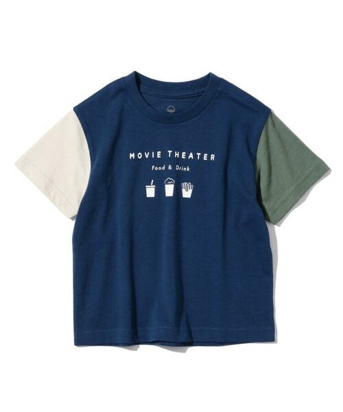 新品 　THE SHOP TK(Kids)　オーガニックコットン半袖Tシャツ　ブルー(593)　14(140cm)　定価998円_画像1