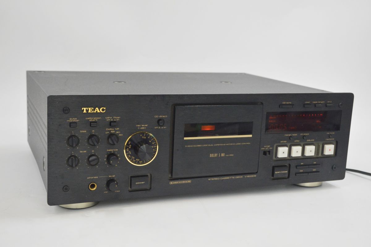511L 0602G4) 1円~ TEAC V-6030S カセットデッキ ティアック