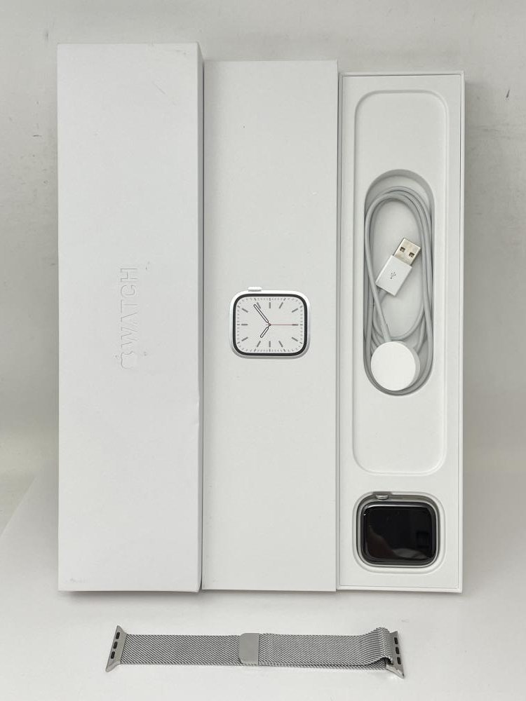 596【動作確認済】 Apple Watch Series7 GPS + Cellular 45mm シルバー