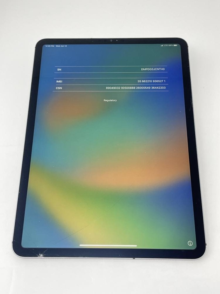 K226【ジャンク品】 iPad PRO 11インチ 第2世代 256GB Apple 国内版SIM