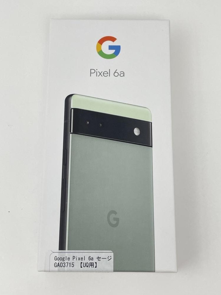 U384【新品・赤ロム保証】 Google Pixel6a 128GB UQ SIMロック解除 SIM