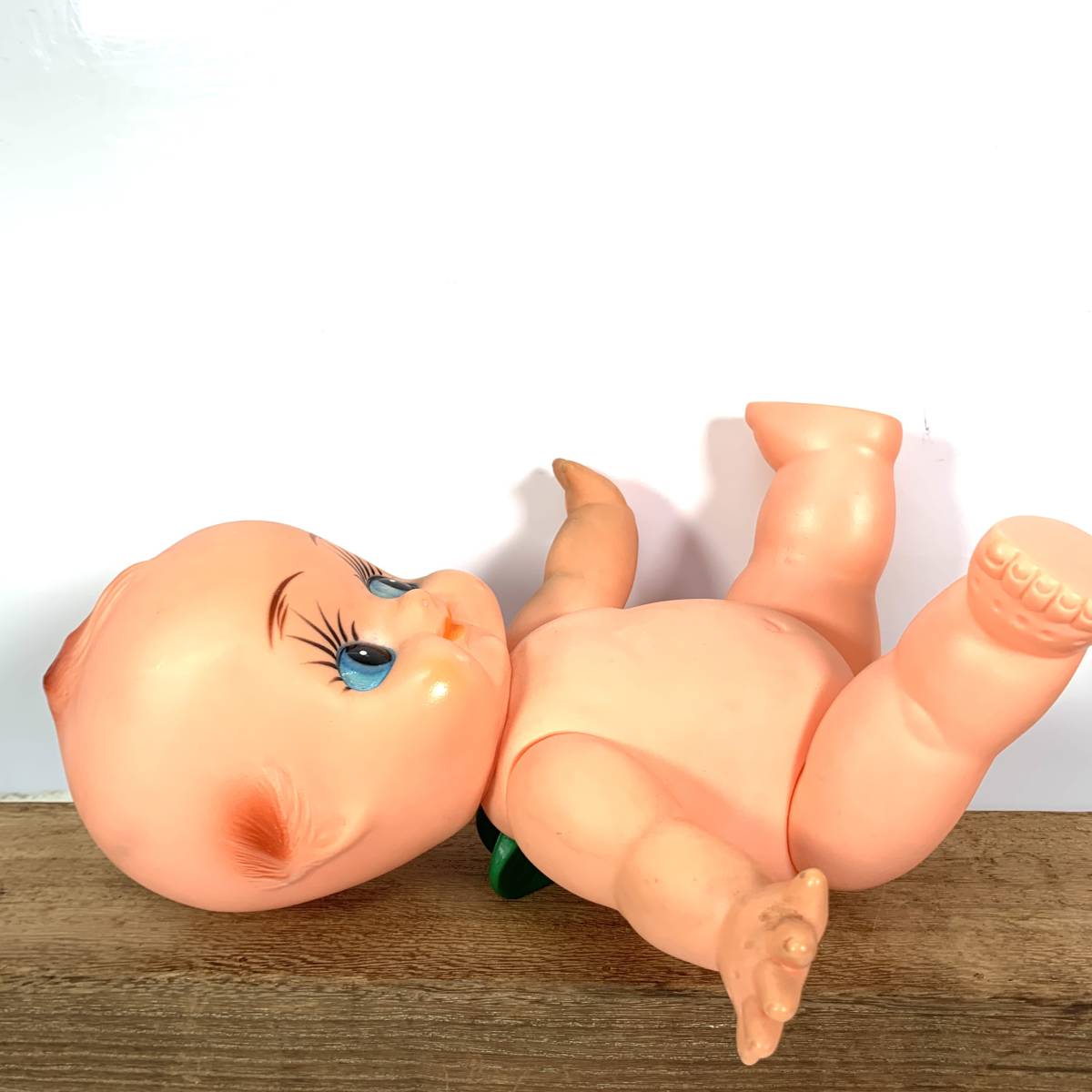 昭和レトロ キューピー人形 緑の羽 約32cm 羽根 キューピー 昭和レトロ キューピー人形 緑の羽 約32cm 羽根 キューピー