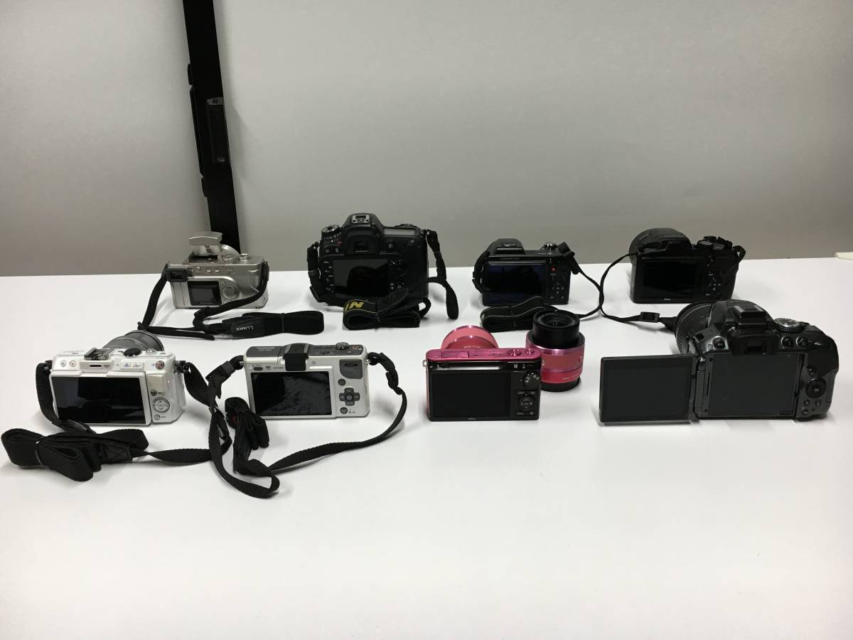 20410)各社 デジタルカメラ 現状品8台セット(Nikon D5300/1J2/COOLPIX B600/COOLPIX L110/D7100,Panasonic DMC-GF2/DMC-FZ1,OLYMPUS E-PL6)の画像2