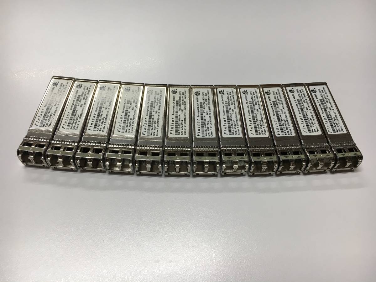 A20411)Finisar FTLX8571D3BCL-(N1) 10G SFP+ SW トランシーバ モジュール12本セット 中古動作品の画像2