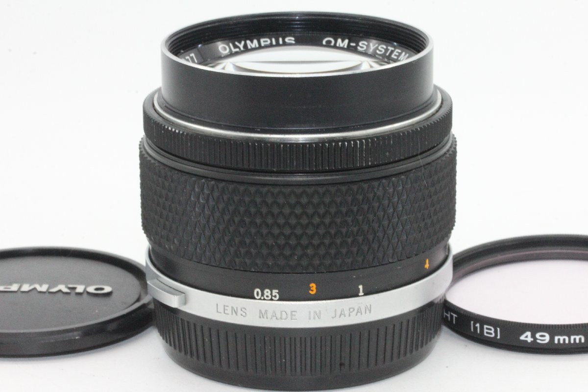 良品 Olympus OM-SYSTEM F.ZUIKO AUTO-T 85mm f2 MF Lens フィルター