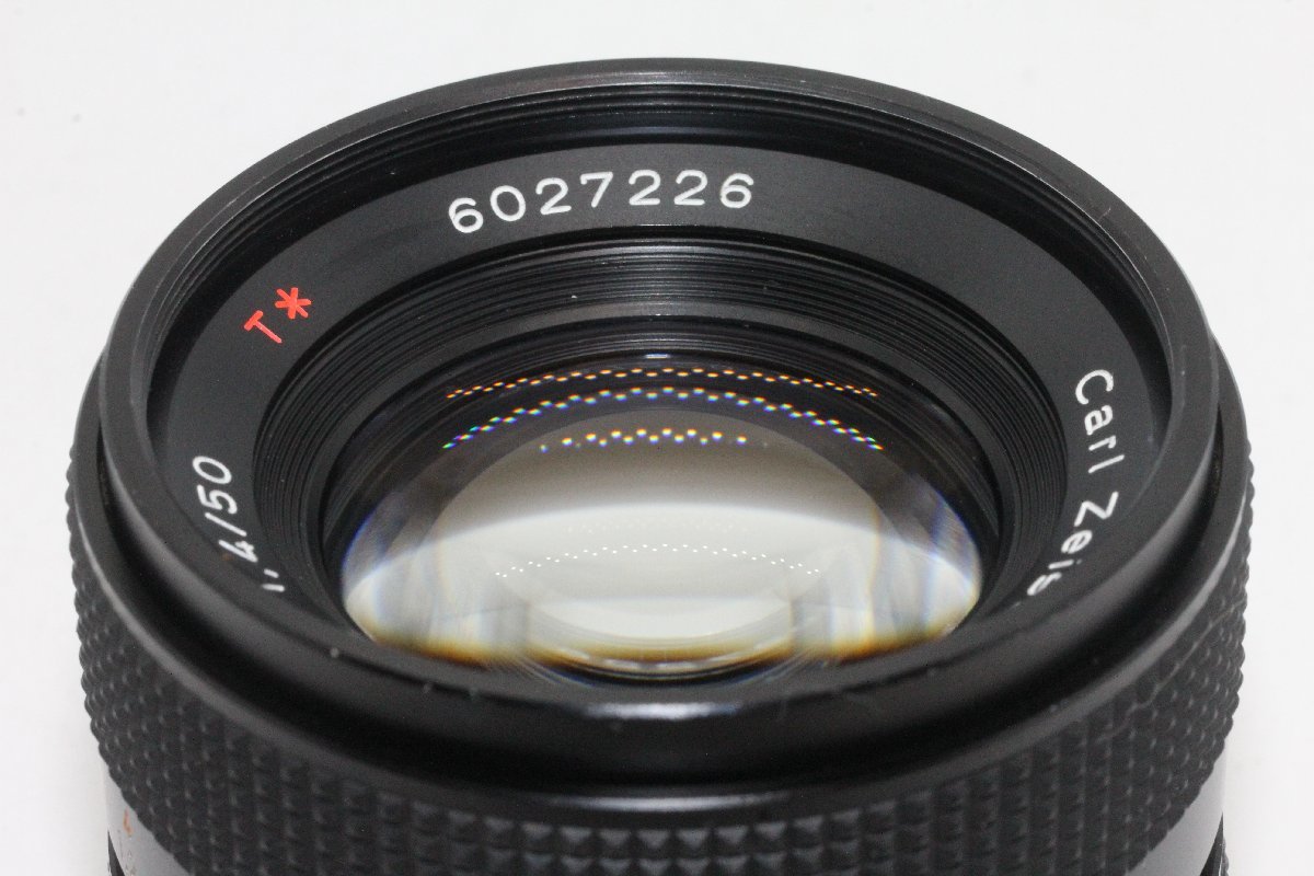 美品 CONTAX Carl Zeiss PlanarT* 50mm F1.4 AEJ マニュアルレンズ