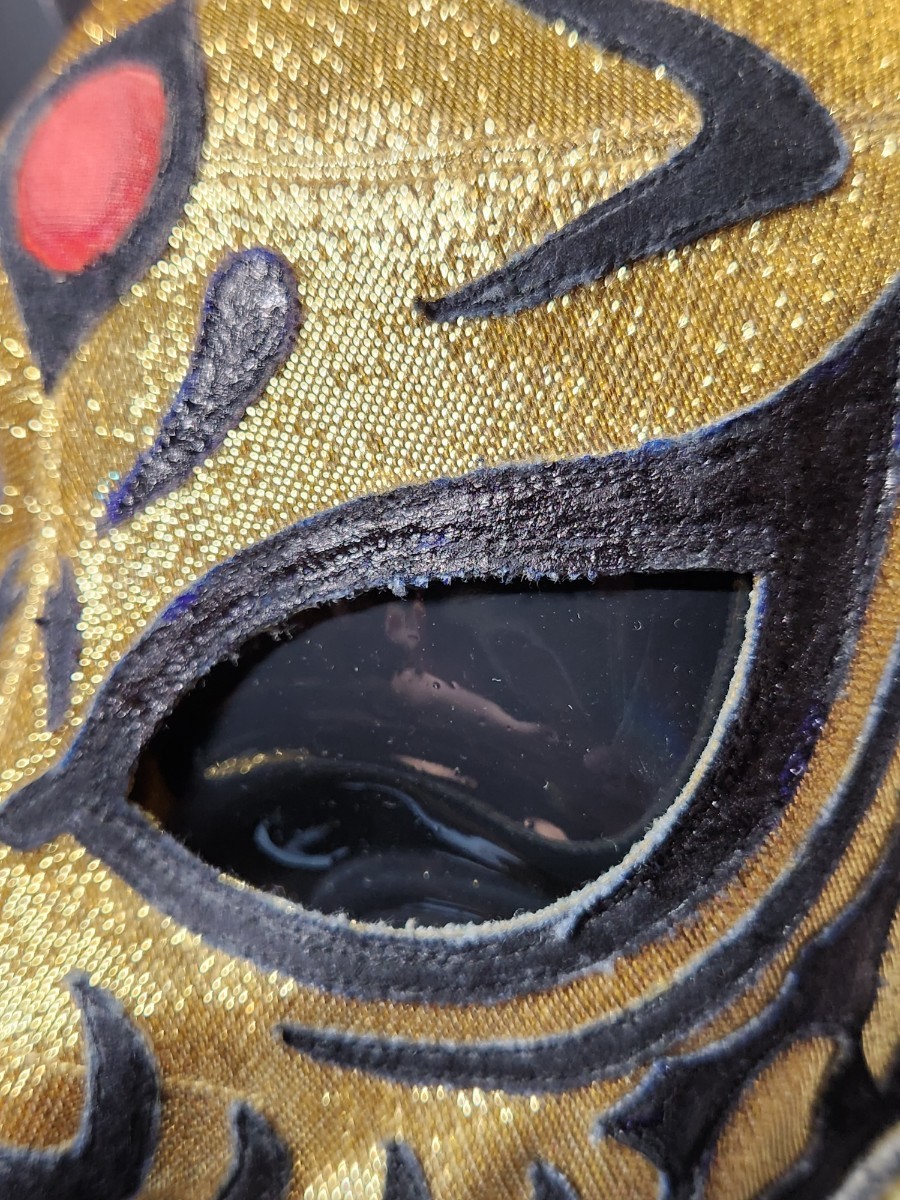 プロレスマスク マニア館製 タグ付き 初代タイガーマスク 後期牙 プロレスマスク マニア館製 タグ付き 初代タイガーマスク 後期牙