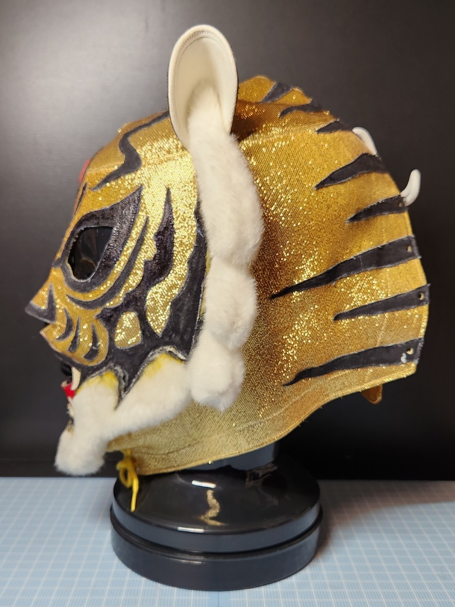 プロレスマスク マニア館製 タグ付き 初代タイガーマスク 後期牙 プロレスマスク マニア館製 タグ付き 初代タイガーマスク 後期牙