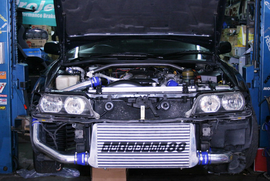 シリコン製 ラジエーター ホース 三菱・GTO Z15A / Z16A 青の画像2