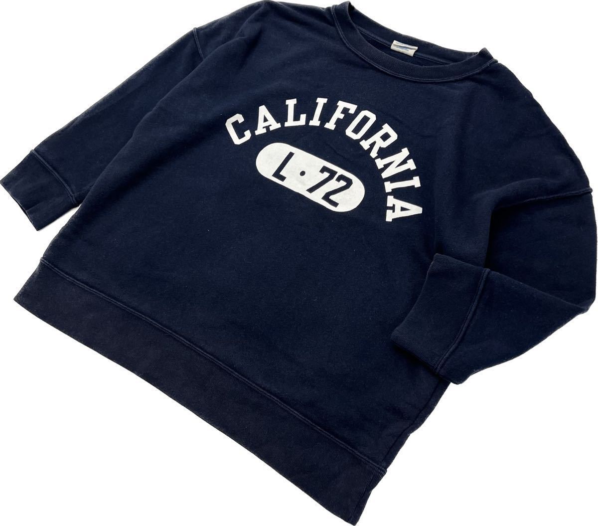 Champion * California 7 минут длина дизайн тренировочный тонкий футболка темно-синий L American Casual женщина Street популярный Champion #S1806